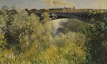 The Bridge of Argenteuil、克勞德·莫奈、1875年