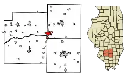 森特勒利亞的位置