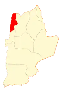 Location of Tocopilla commune in the Antofagasta Region