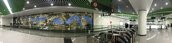 5号线站厅及文化墙（2019年5月）