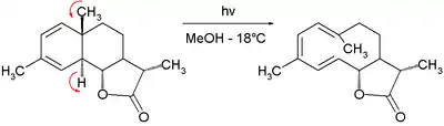 1963年Corey合成Dihydrocostunolide时使用的电环化反应