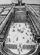 梵蒂冈美景中庭(英语:)的骑兵竞技表演,1565年