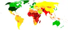 World GDP (PPP) per capita by country