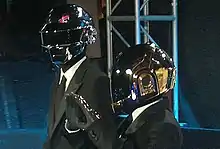 Daft Punk at the premiere of Tron: Legacy in 2010