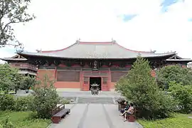 金代善化寺三聖殿採用單檐廡殿頂