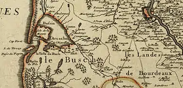 纪尧姆·德利勒（Guillaume Delisle）所绘地图，1714年