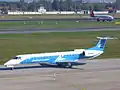 一架第聶伯航空巴西航空工業 ERJ-145型飛機在柏林—泰格爾機場（2010年）