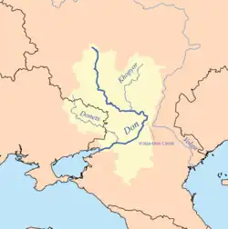 Volga–Don Canal map