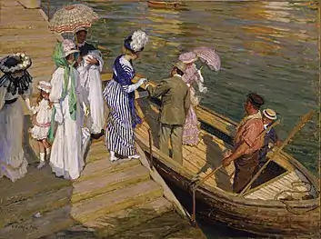 E Phillips Fox, The Ferry, 1910