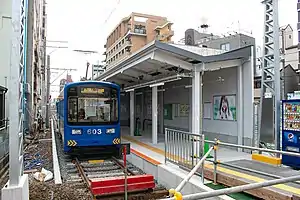 阪堺惠美須町停留場新月台（2020年2月1日啟用）