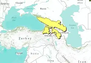 Ecoregion territory（in yellow）