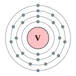 钒的电子層（2，8，11，2）