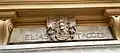 Door lintel in Bozen-Bolzano from 1632 with Elias Tagger's coat of arms, South Tyrol, Italy