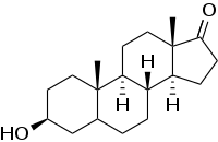 Skeletal formula of epiandrosterone