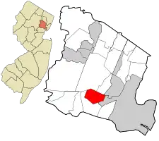 南奧蘭治在埃塞克斯郡和紐澤西州的位置