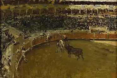 斗牛场（La corrida de toros），1870年，印象派风格，收藏于普拉多博物馆