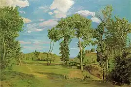 Paysage au bord du Lez, 1870，油画，收藏于明尼阿波利斯艺术学院