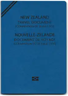 New Zealand Refugee Travel Document cover