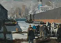 乔治·伯罗斯，《码头上的人们》（Men of the Docks），1912年，收藏于国家美术馆