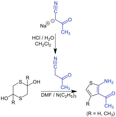 1-(2-Amino-4-methyl-3-thienyl)ethanone合成