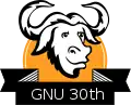 GNU 30周年紀念商標