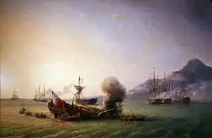 Combat de Grand Port, by Pierre-Julien Gilbert（英语：）, 巴黎國立海洋博物館