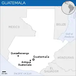 Guatemala的位置