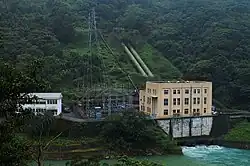 桂山發電廠桂山機組廠房遠觀。