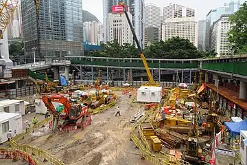 清拆後的停車場原址（2018年7月）