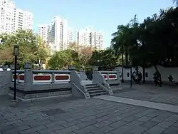 香港，漢花園的蹴鞠臺