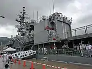 初雪型護衛艦機庫側面