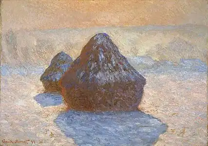 Meules, effet de neige，1891，蘇格蘭國家畫廊