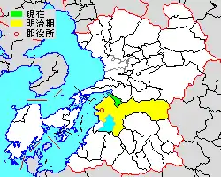 冰川町位置圖