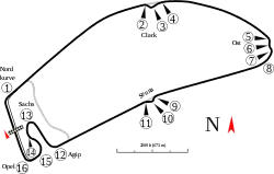 霍根海姆赛道布局（1994年至2001年）