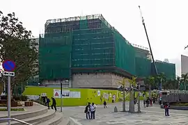 改建中的香港藝術館（2017年11月）