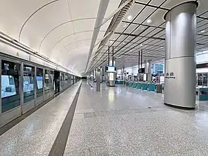 香港站機場快綫月台（2022年6月）