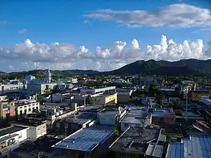 Downtown Humacao from its city hall.