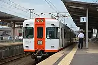 停靠於1號月台的電車