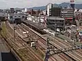 新宿方向所見的車站月台（2009年9月10日）