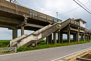 車站入口（2020年6月21日）