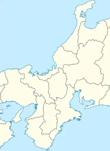 2020年日本職業足球聯賽在Kansai region的位置