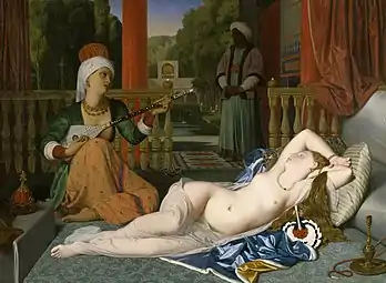 Harem scene by Dominique Ingres