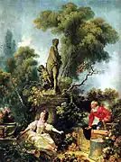 Jean-Honoré Fragonard The Meeting (Part of the Progress of Love series), 1771