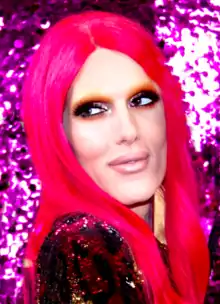 Jeffree Star at the grand opening of a Morphe store.