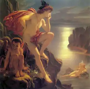 《奧布朗與美人魚》（Oberon and the Mermaid），1888年