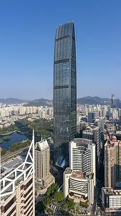 深圳，京基100，442米