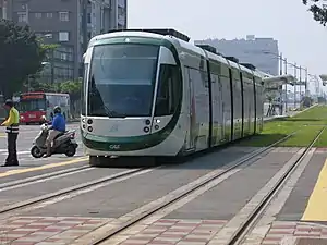 低運量系统的高雄捷運環狀輕軌CAF Urbos 3系電聯車