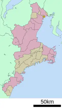 川越町位置圖