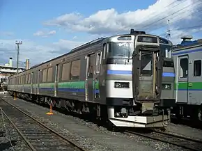 Kiha201系於苗穗車輛基地（2009年10月10日）