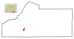 特立尼达在科罗拉多州中的位置